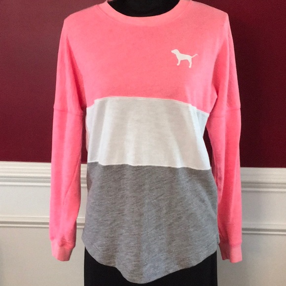 PINK Victoria's Secret Tops - Pink Victoria’s Secret Varsity Crew